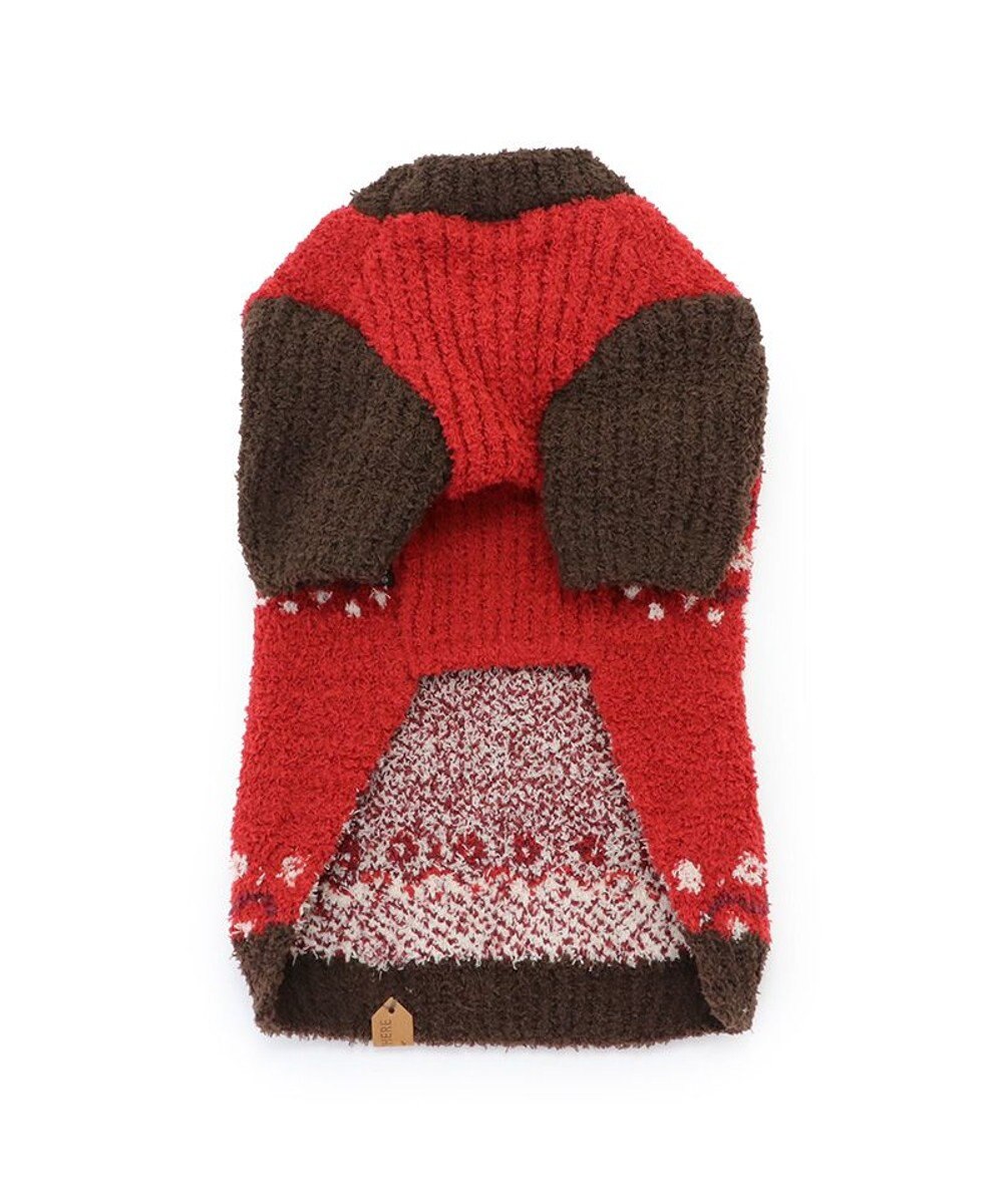 PET PARADISE ペットパラダイス ニット ノルディク柄  《レッド》 小型犬 