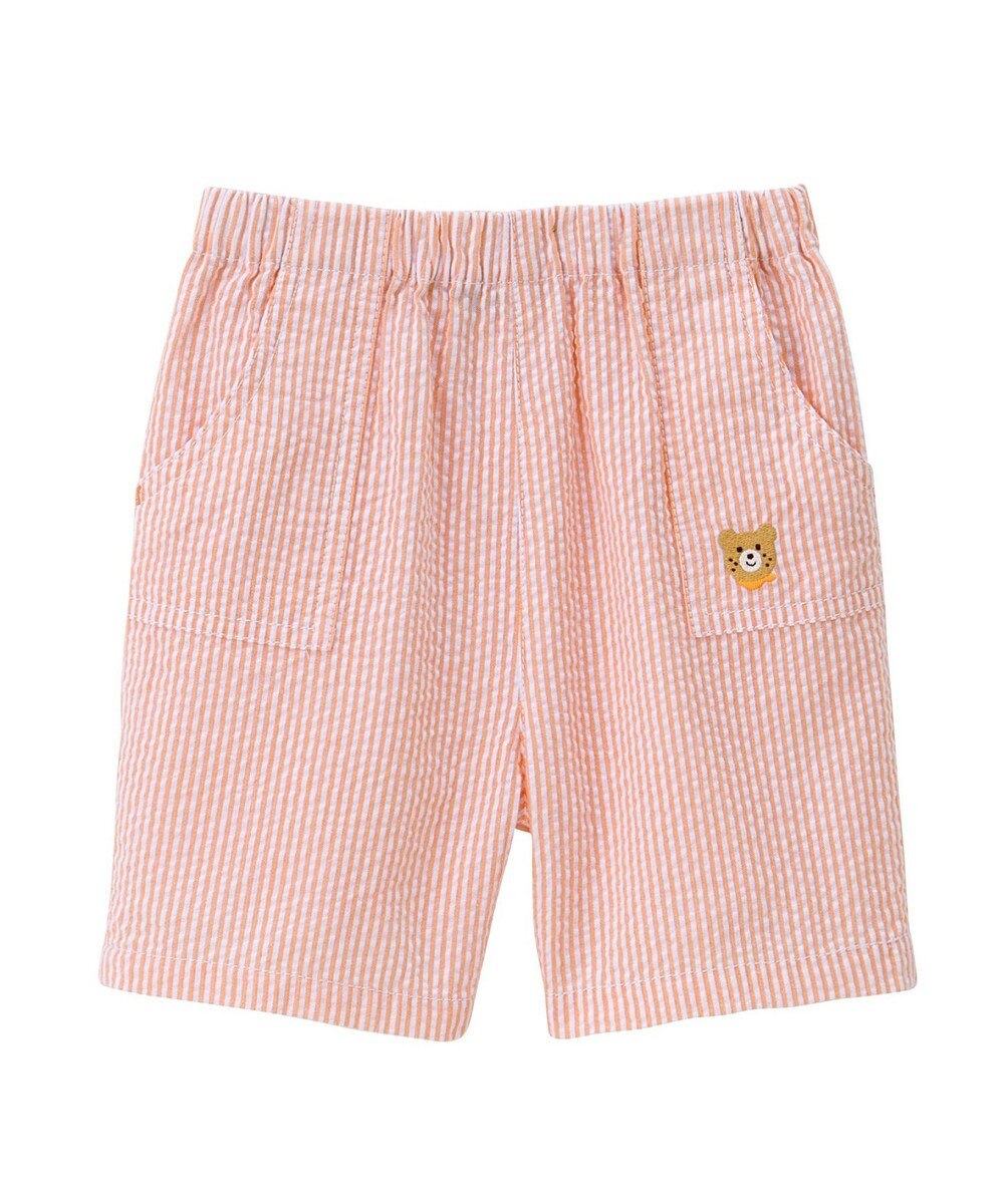 MIKI HOUSE HOT BISCUITS 【80-120cm】サッカー素材 5分丈パンツ 