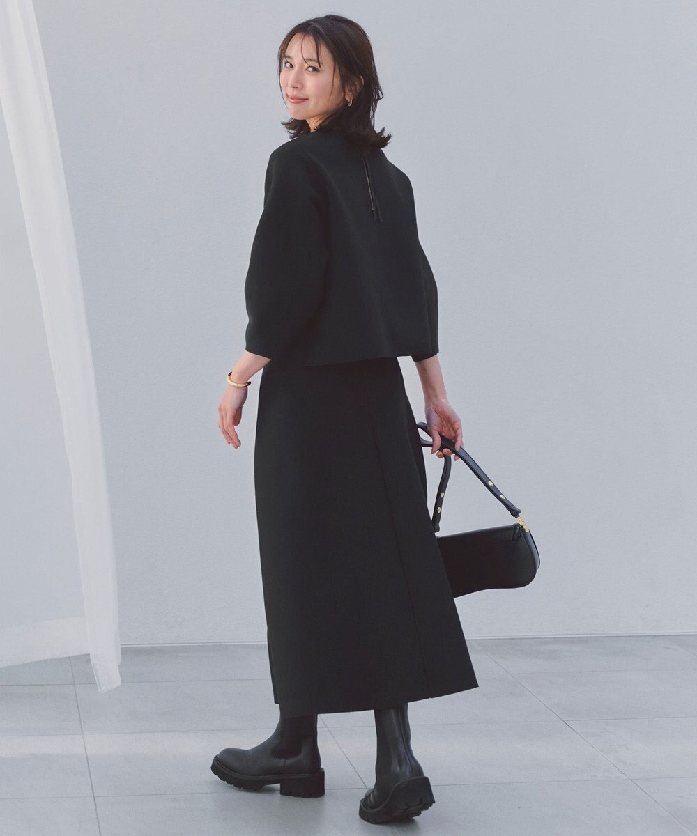 UNFILO L BEAUTY FORM KNIT フレアスカート セットアップ 