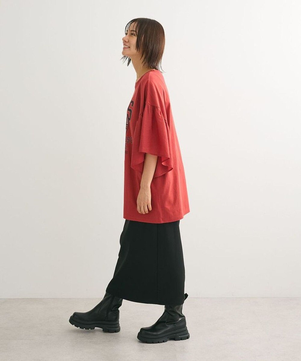 Green Parks ドッキングフレアスリーブロゴチュニック 