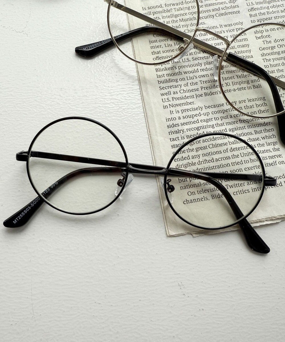 WEGO 【ユニセックス着用ITEM】メタルレームクリアレンズアイウェア 