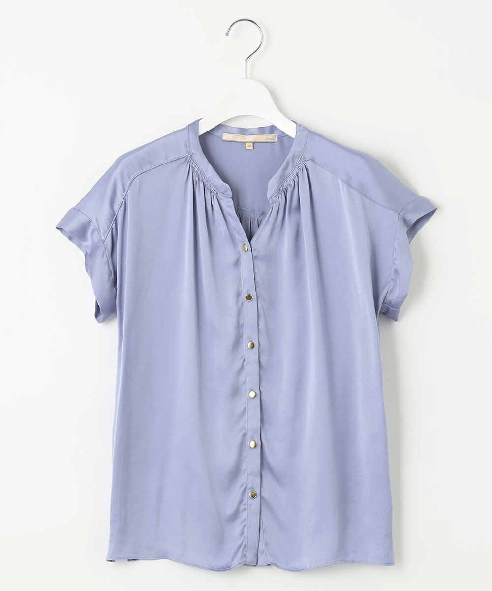 自由区 【XSサイズあり/洗える】ビンテージサテン ブラウス 