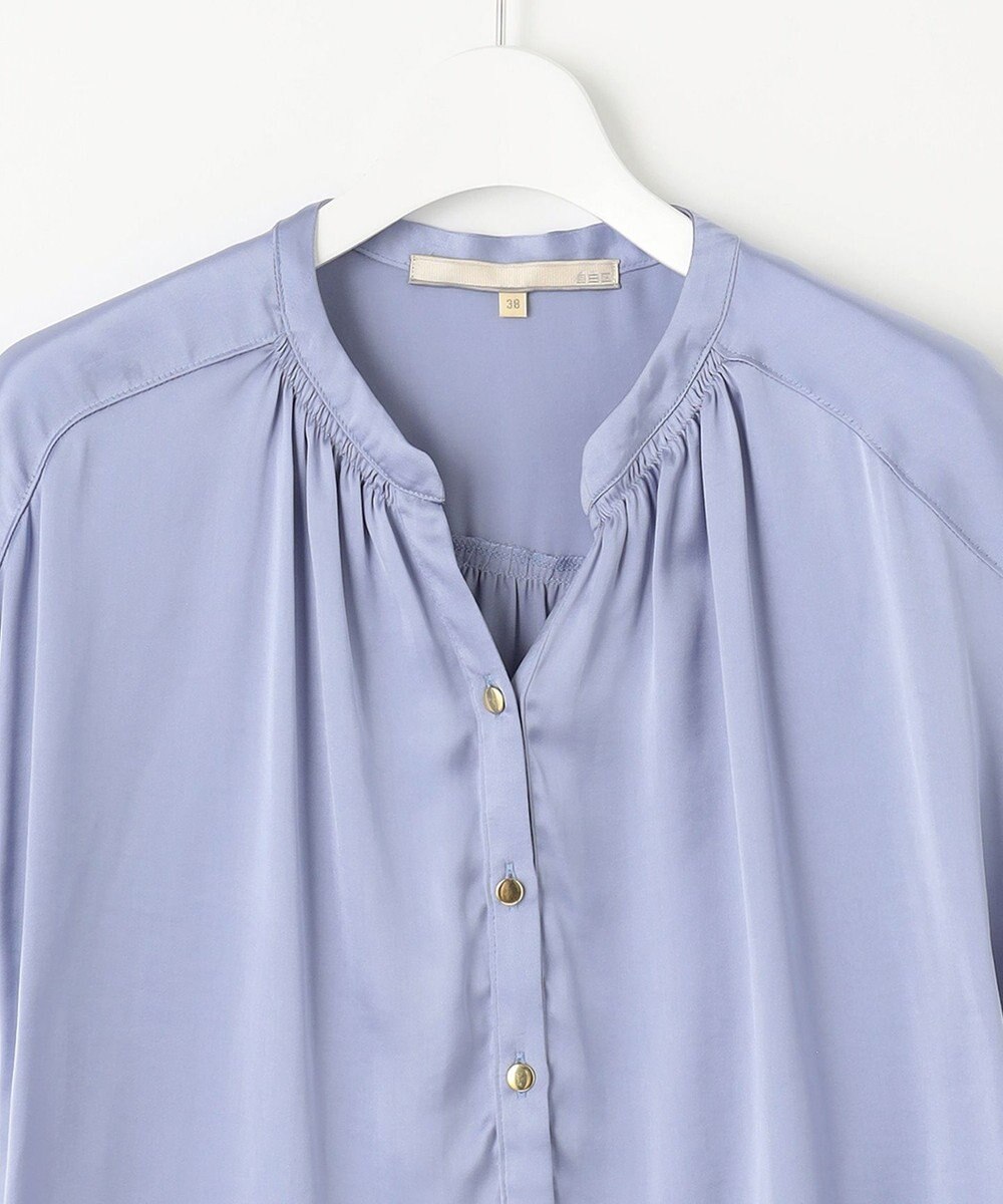 自由区 【XSサイズあり/洗える】ビンテージサテン ブラウス 