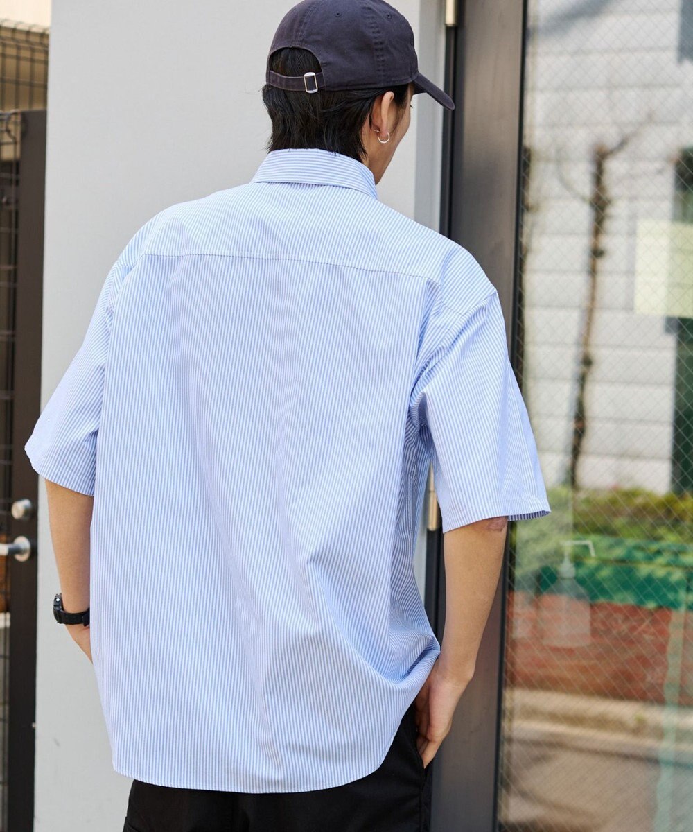 WEGO 【ユニセックス着用ITEM】オックスフォードダメージアップリケシャツ（SS） 