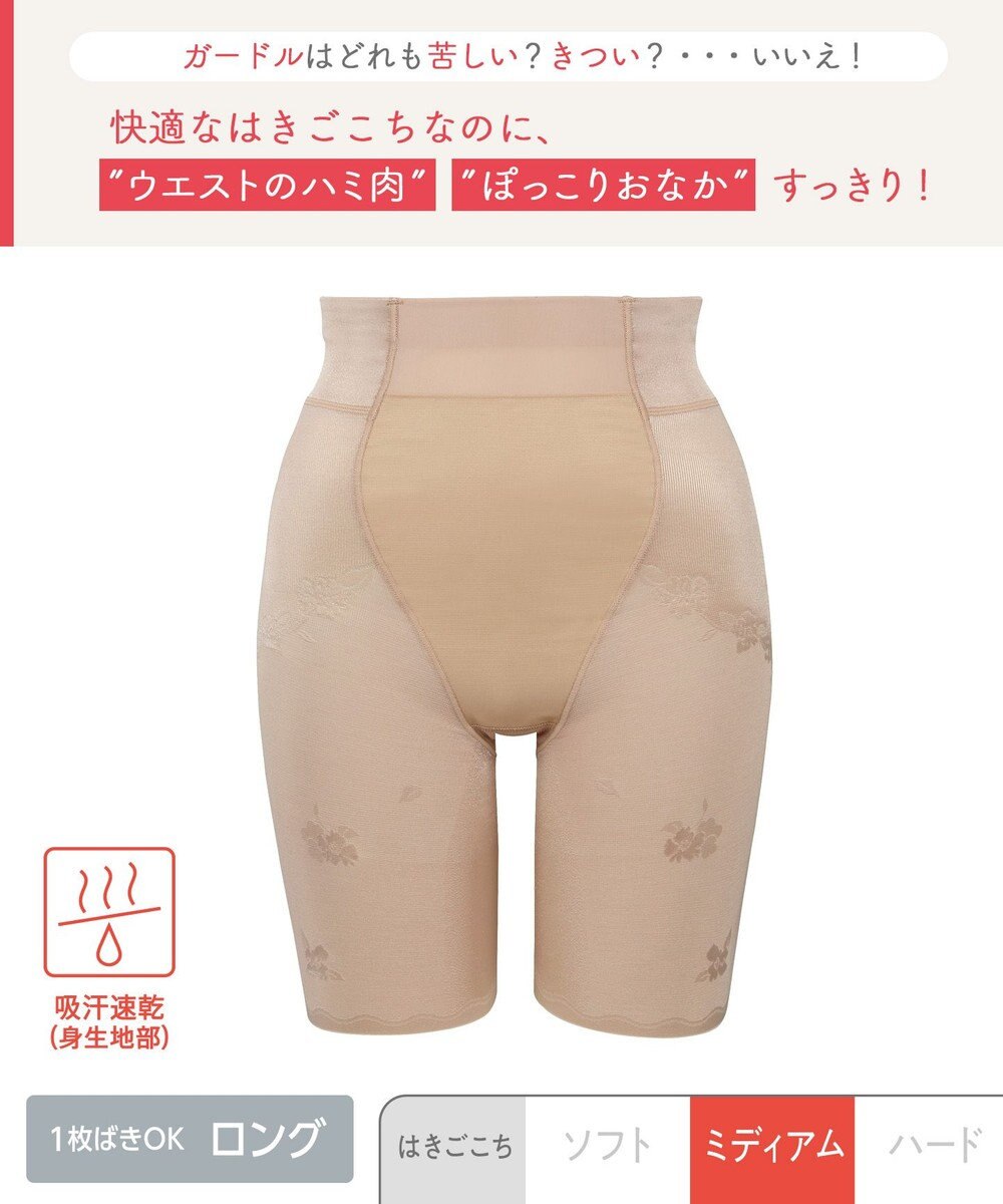 Wing ガードル 【ハミデンヌ】 ウエストのハミ肉すっきりカバー ロング丈 KQ2785 ウイング／ワコール 