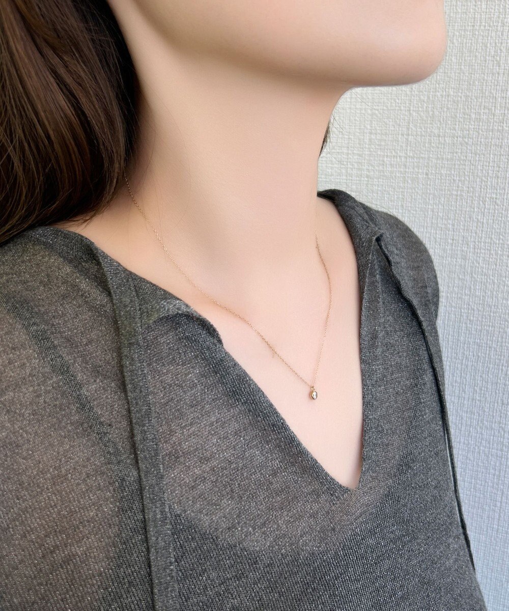 Phoebe 【金属アレルギー対応】ワンスパークネックレス/サージカルステンレス ゴールド 
