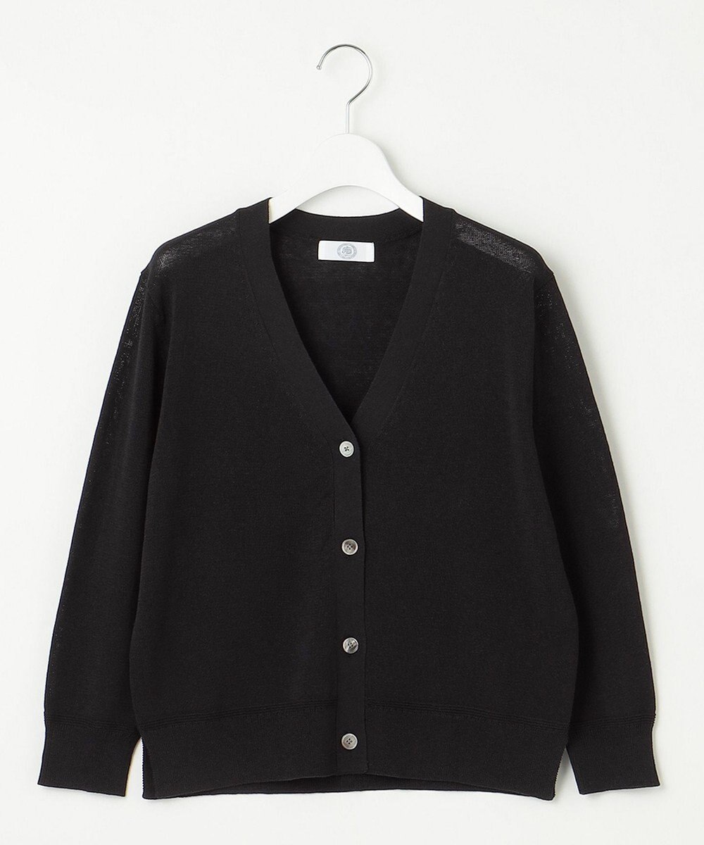 J.PRESS LADIES S 【洗える】リノナチュール Vネック カーディガン 