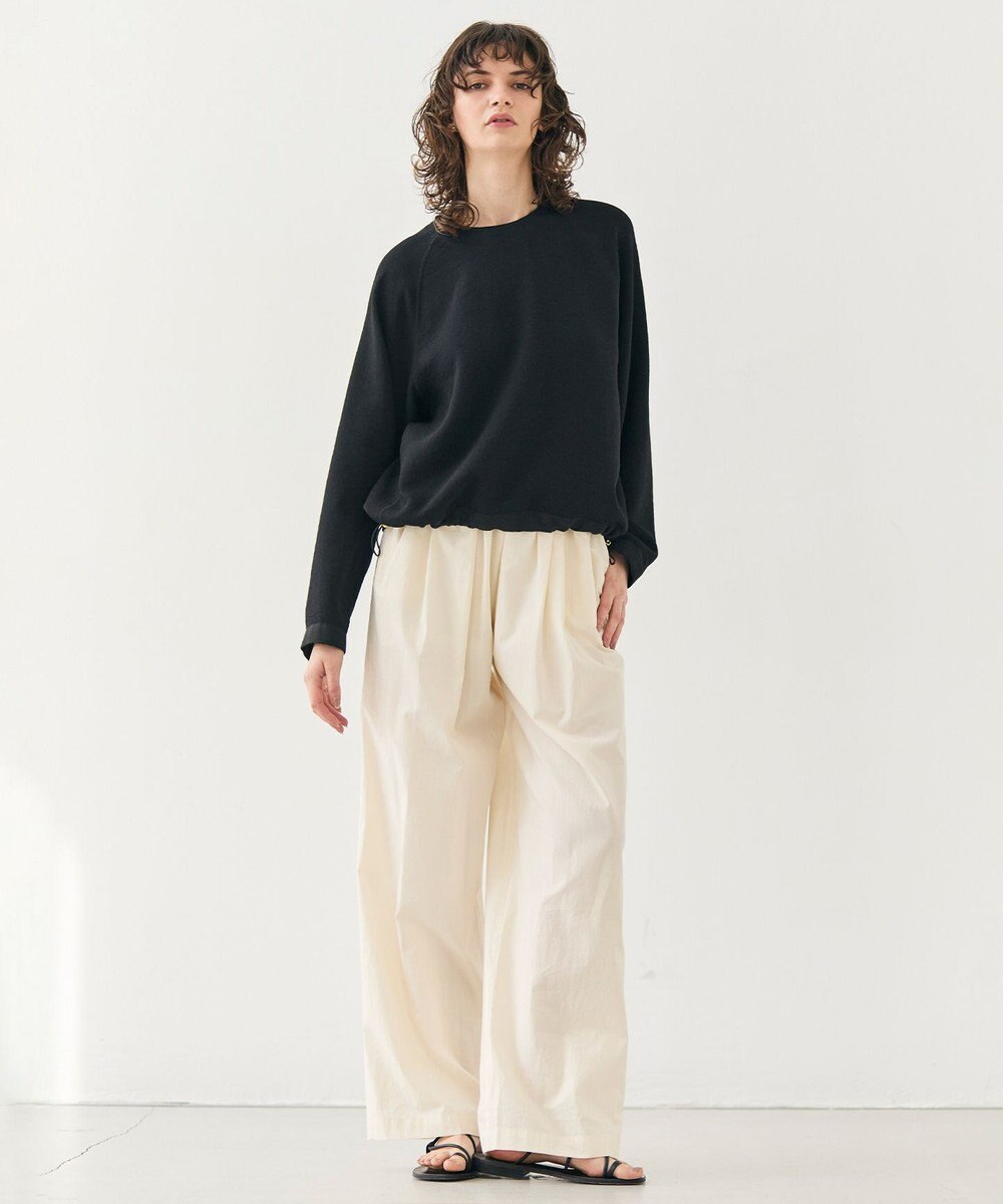 BEIGE， 【洗える】BROOM / スウェット風プルオーバードロストトップス 