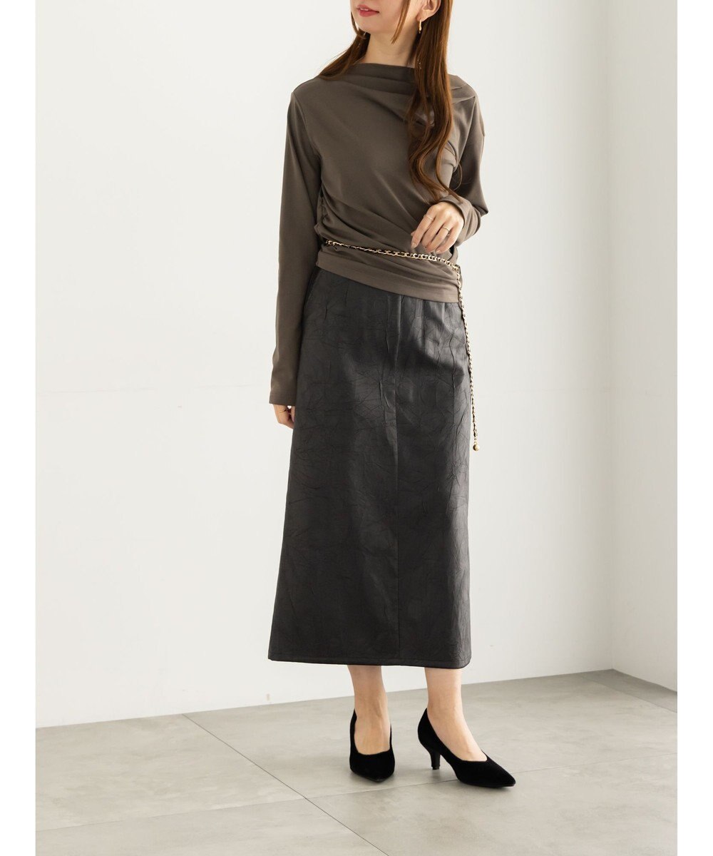 Te chichi スムースアシメロングスリーブプルオーバー《2025Autumn catalog vol.2 item》 