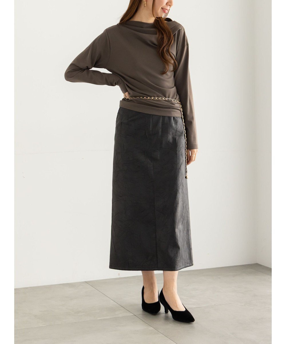 Te chichi スムースアシメロングスリーブプルオーバー《2025Autumn catalog vol.2 item》 