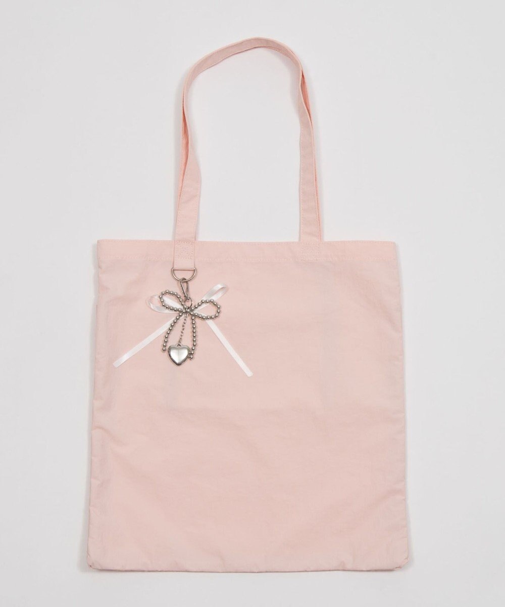 WEGO チャーム付きA4トートバッグ 