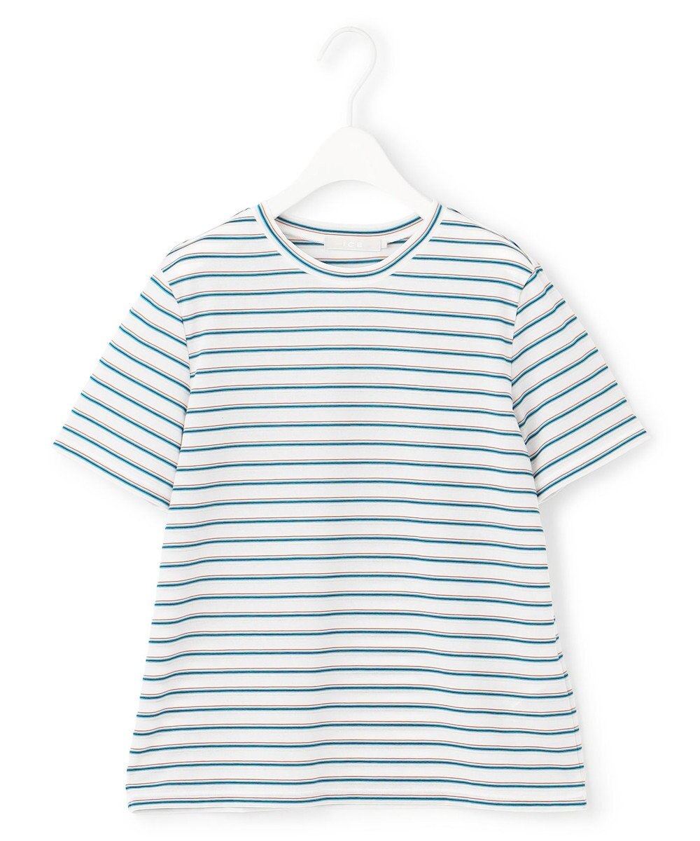 ICB L 【洗える】 シアーマルチボーダー カットソー 