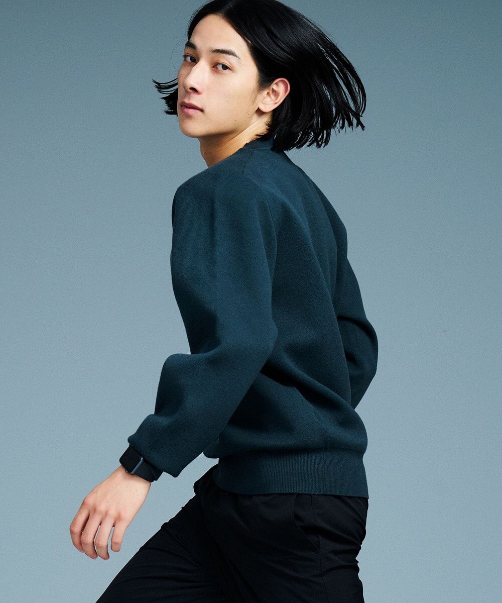 UNFILO MENS MOVE TEX クルーネック ニット 