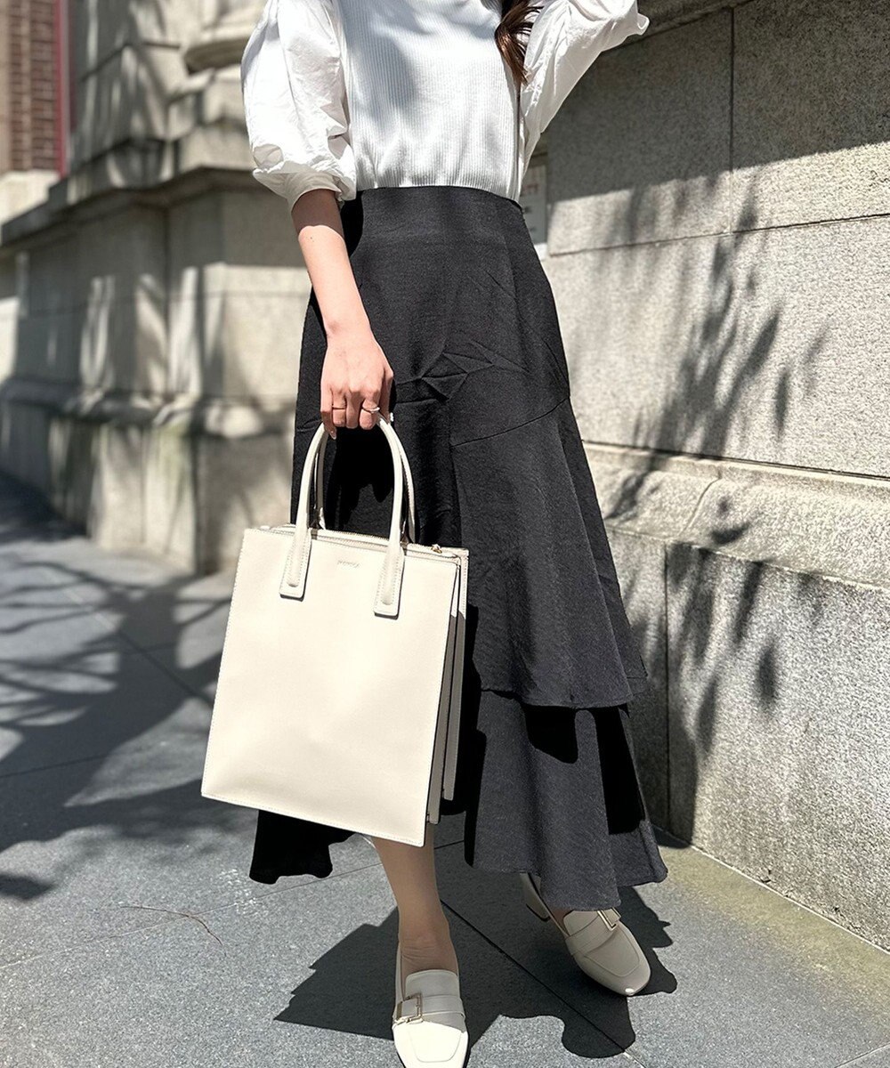 LA BAGAGERIE 【MONICA】アコーディオンスクエアトートM 