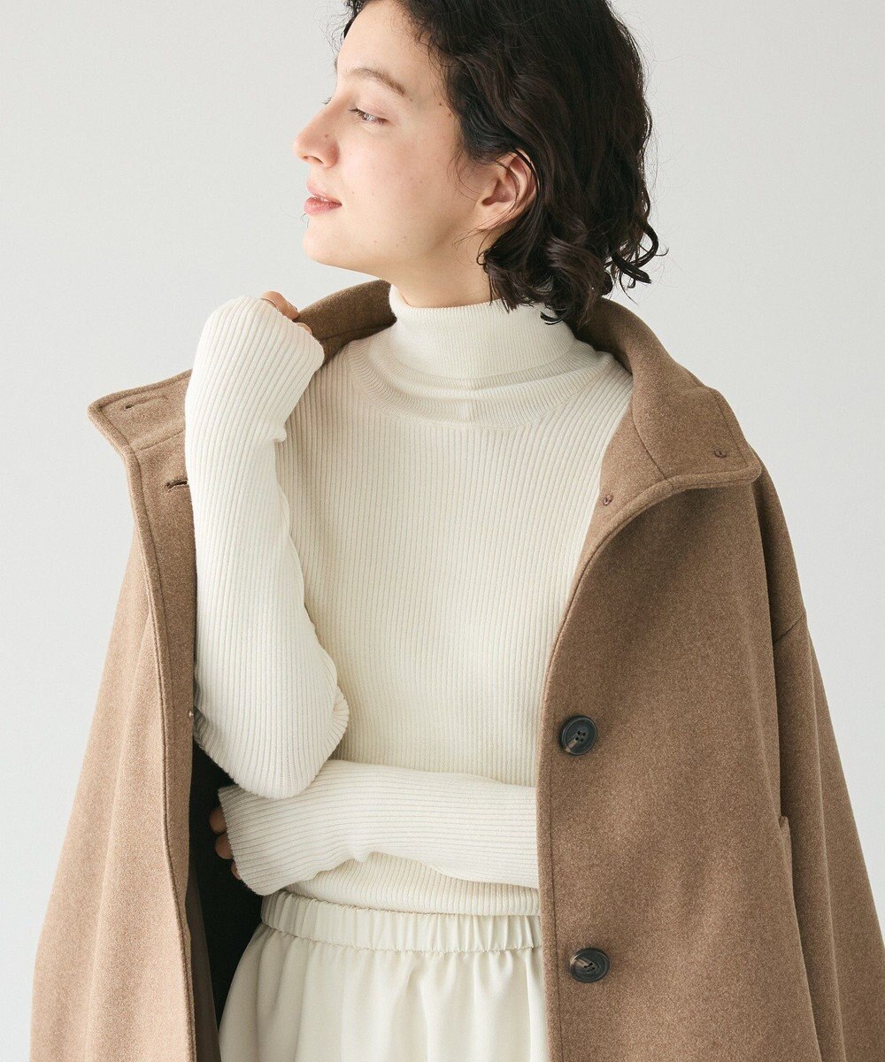 CRAFT STANDARD BOUTIQUE 洗える/とてもちリブタートルネックニットプルオーバー/24AW 