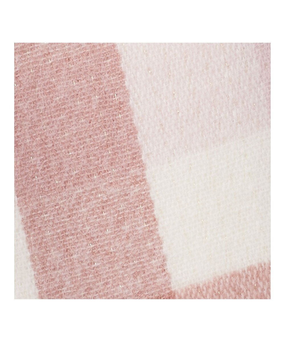 MOONBAT estaa パフィーラメマフラー ビッグチェック／手洗い可 