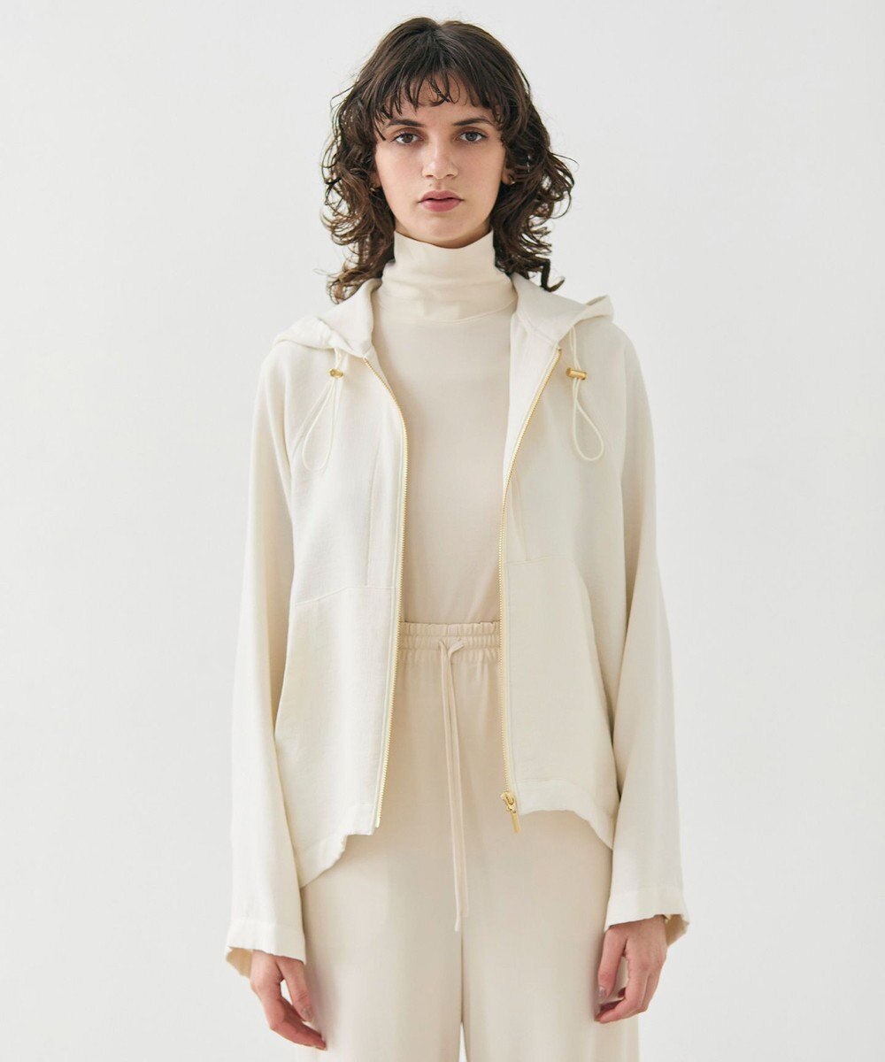 BEIGE， 【洗える】BROOM / スウェット風オーバーサイズドロストパーカー 