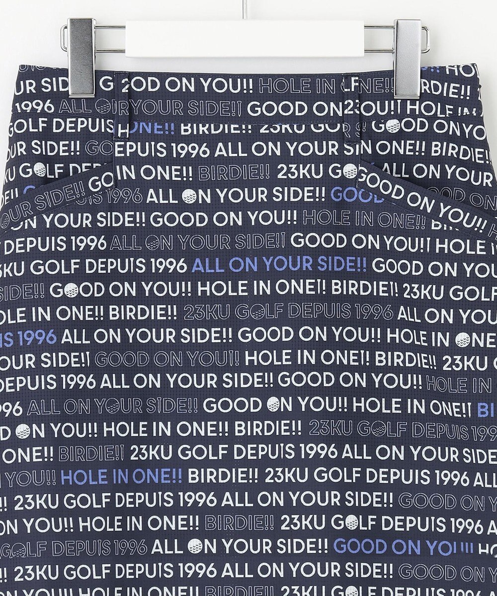 23区GOLF 【WOMEN】ロゴ総柄クールメッシュスカート 