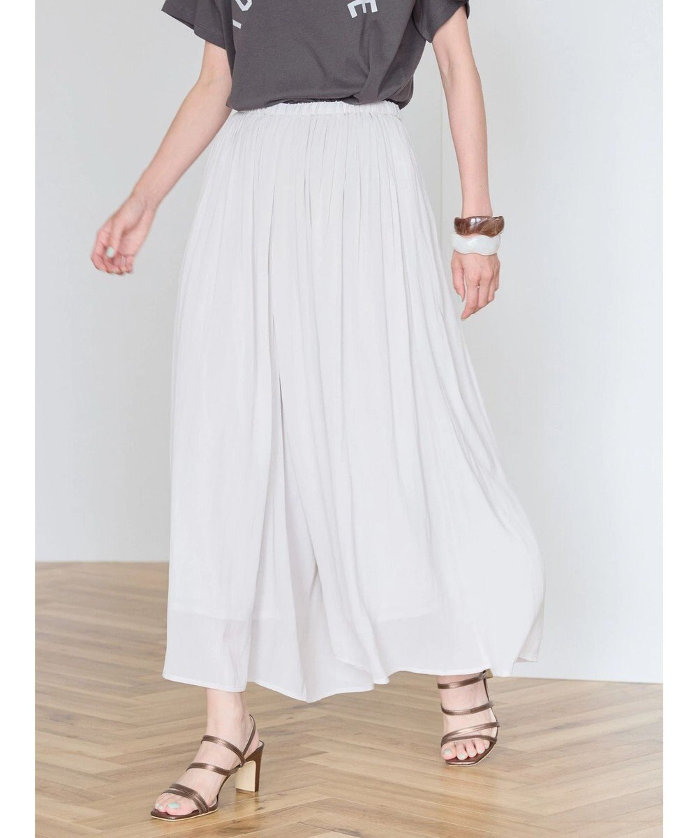 AMERICAN HOLIC エアリーギャザーガウチョパンツ【裏地：接触冷感】 