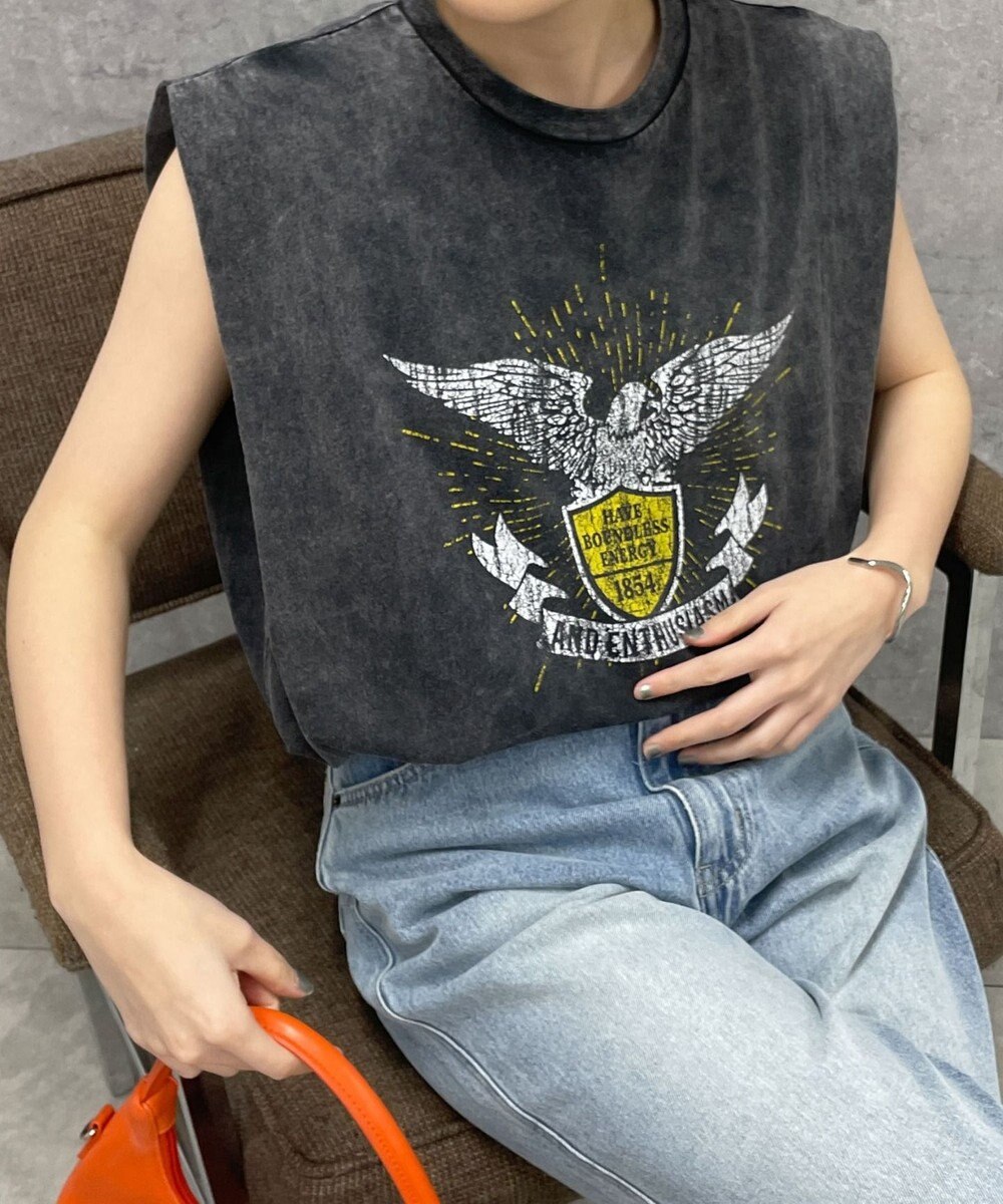 WEGO ヴィンテージウォッシュタックノースリーブT 