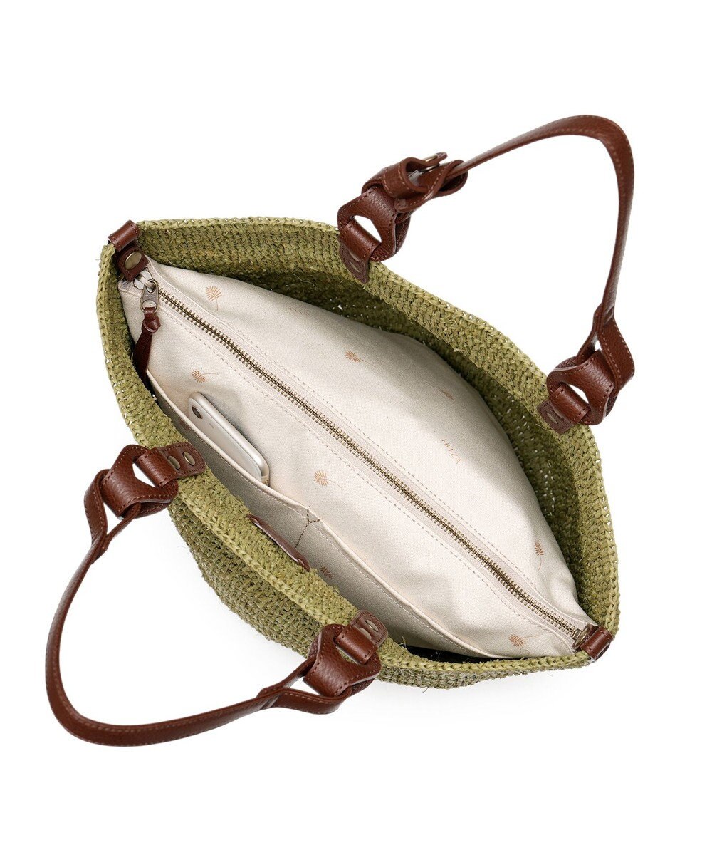 IBIZA ラフィア　ハンドバッグ（草木染め） 