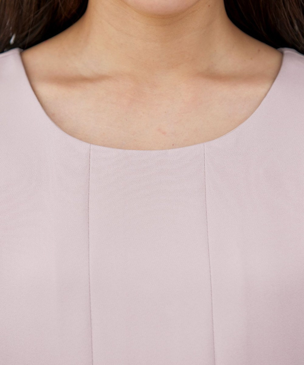 Tiaclasse L 【洗える】ダブルラインタックチュニック 