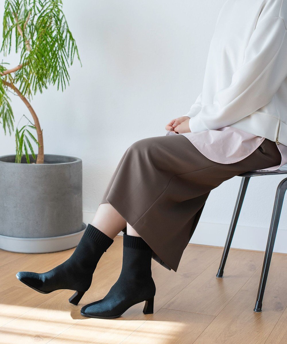 steppi 【洗える】撥水 ストレッチブーツ 