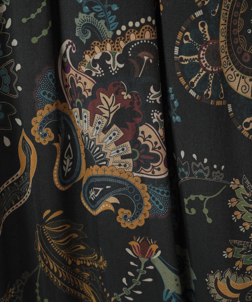 CRAFT STANDARD BOUTIQUE レーヨン総柄ワイドパンツ 