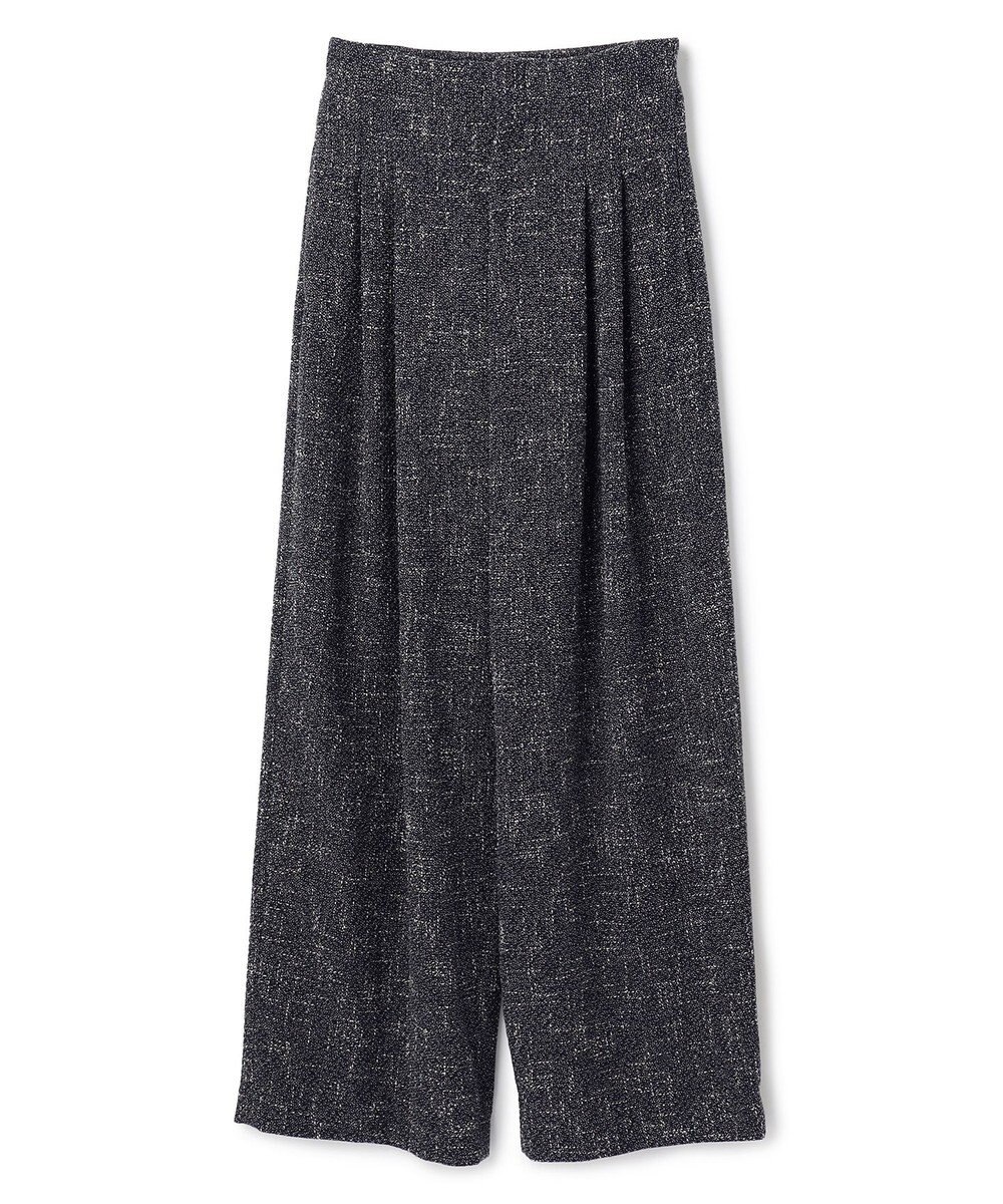 BEIGE， TRIPHANE / ハイウエストツイードタックパンツ 