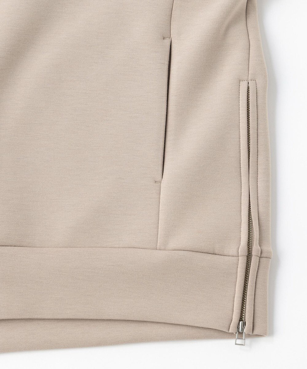 UNFILO L 【洗える】ダブルフェイス サイドZIPフーディ 