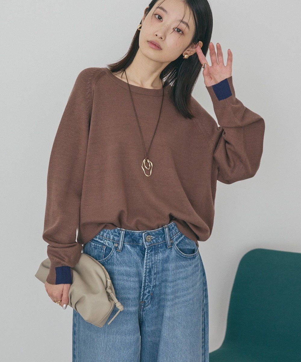 AMERICAN HOLIC バイパチラグランニットプルオーバー 