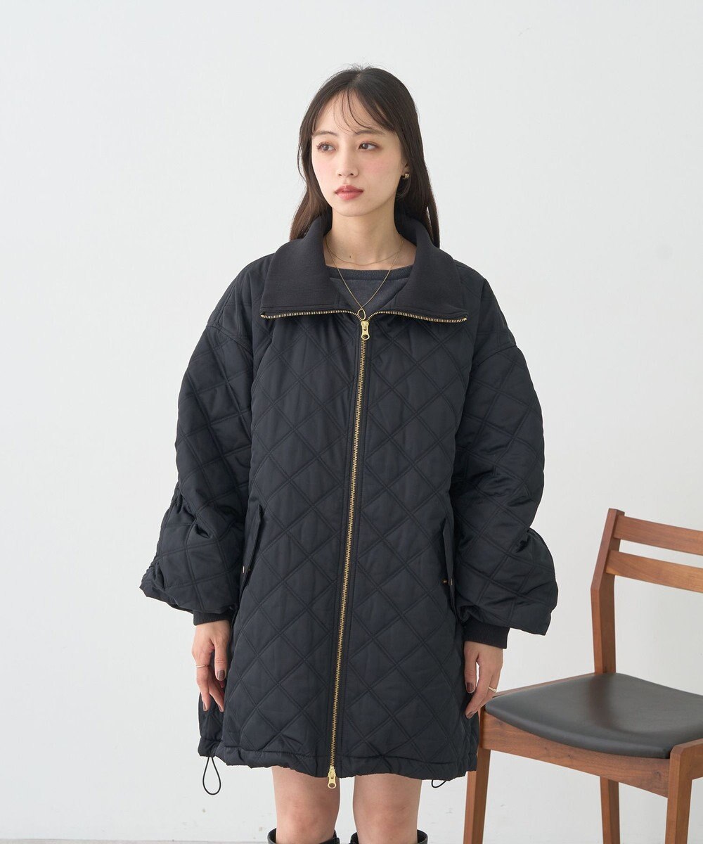 earth music&ecology キルティングバルーンコート 