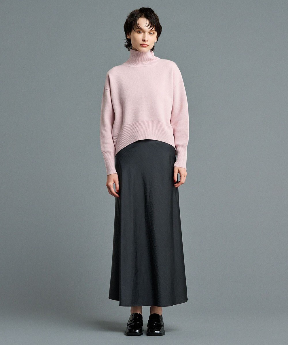 uncrave 【洗える】サテン フレアスカート（uncrave STANDARD） 