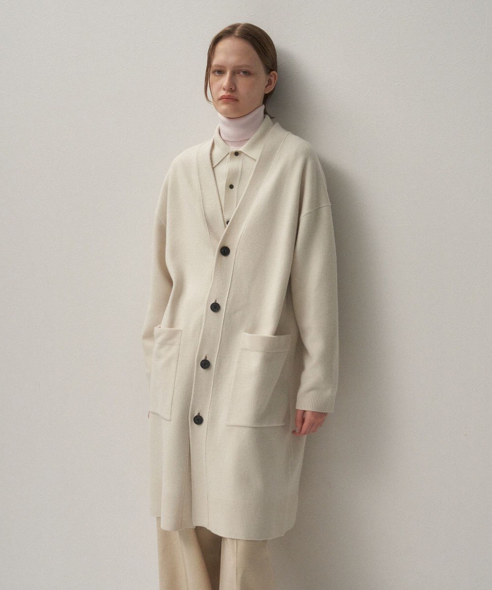 ATON MERINO COLLEGE KNIT | オーバーサイズカーディガン 