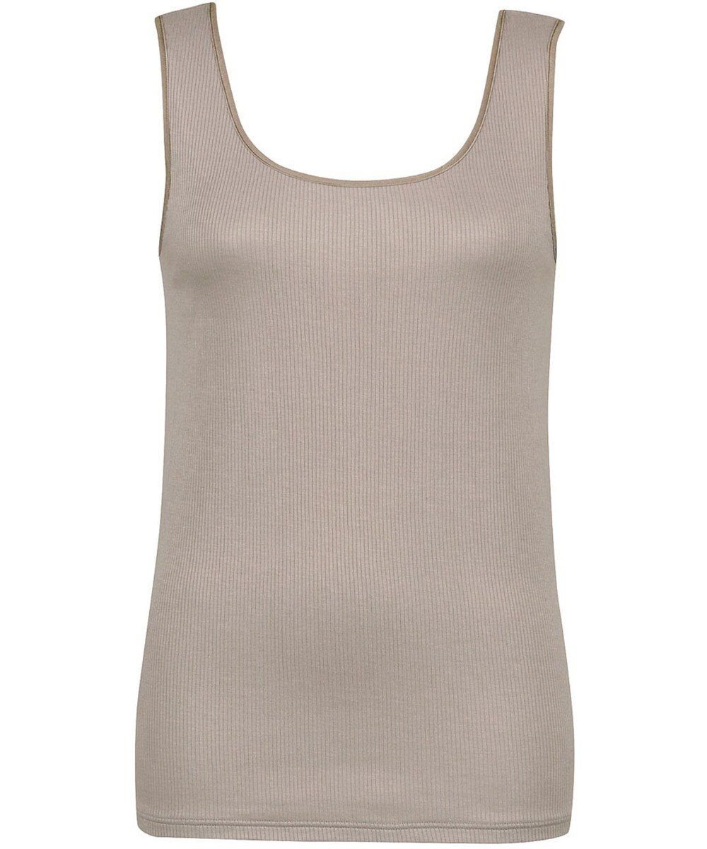 Wing タンクトップ 【ブラがひびきにくいリブインナー】 ブラがちら見えしにくい 肌側綿100%(身生地部) 吸汗速乾性(身生地部) ノースリーブ EL1110 ウイング／ワコール 