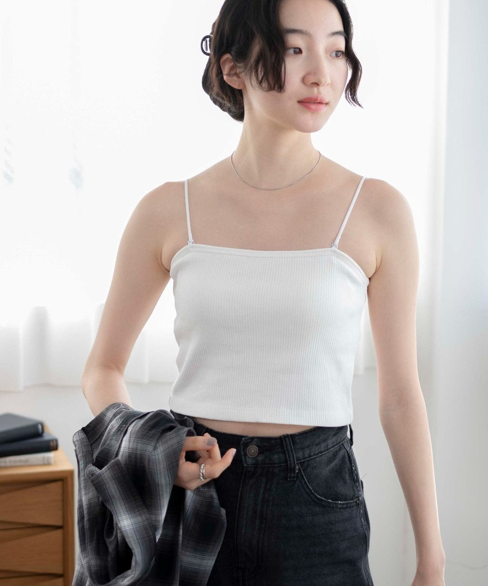 WEGO 【カップ付き】なちゅ盛れカップインショートキャミ 