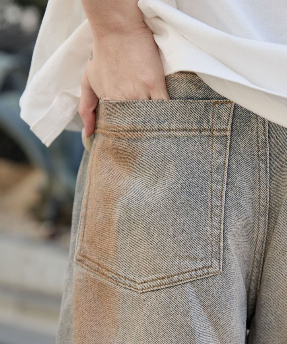 WEGO ダメージデニムハーフパンツ 