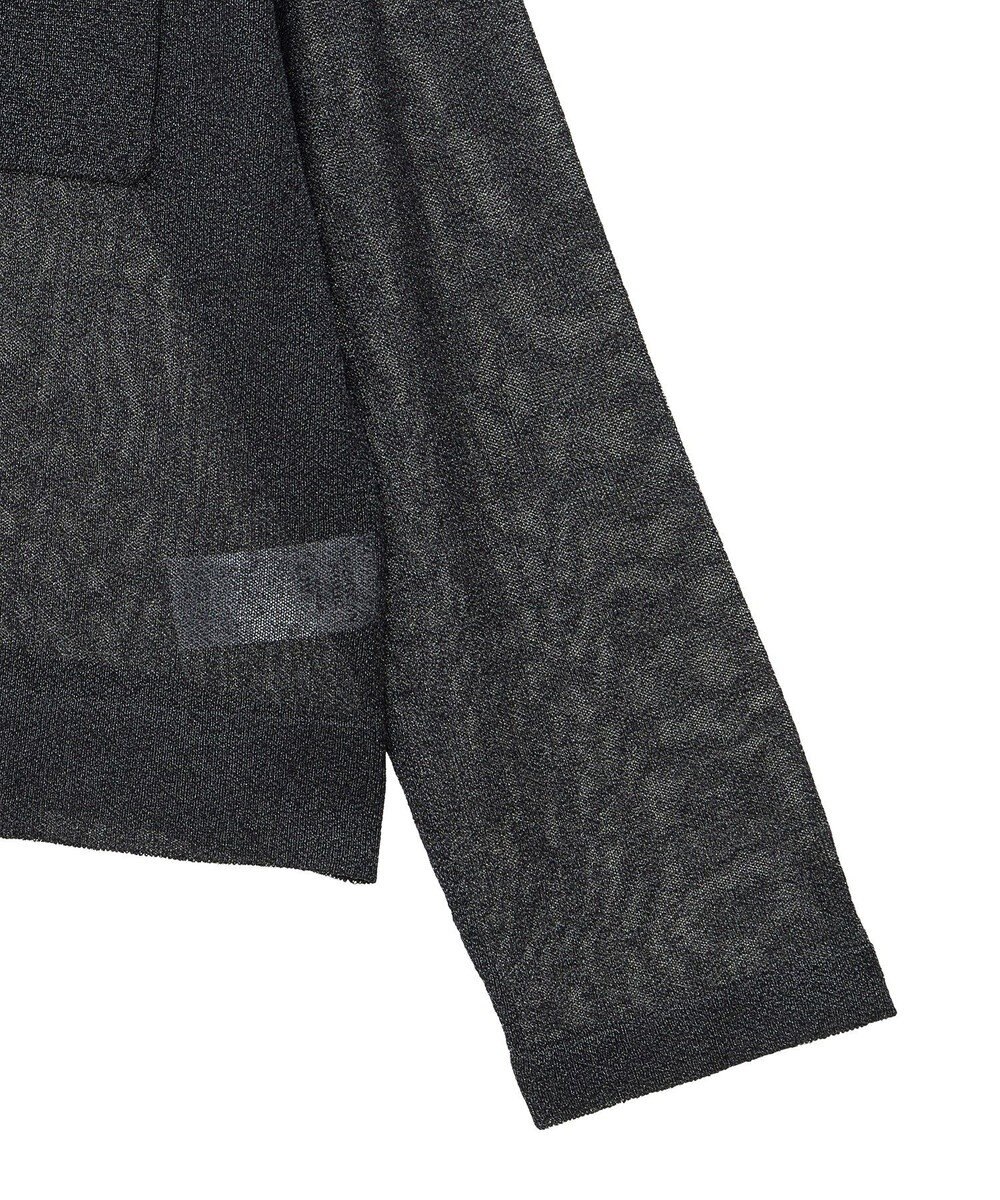 AMERICAN HOLIC シアー襟付きカーディガン 