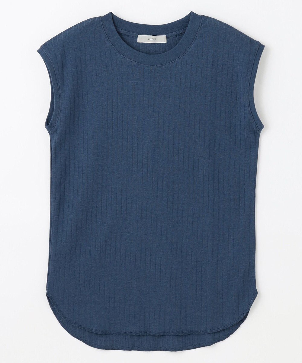 ANY L 【洗濯機可/接触冷感/UVカット】汗ジミ防止テレコノースリーブプルオーバー 