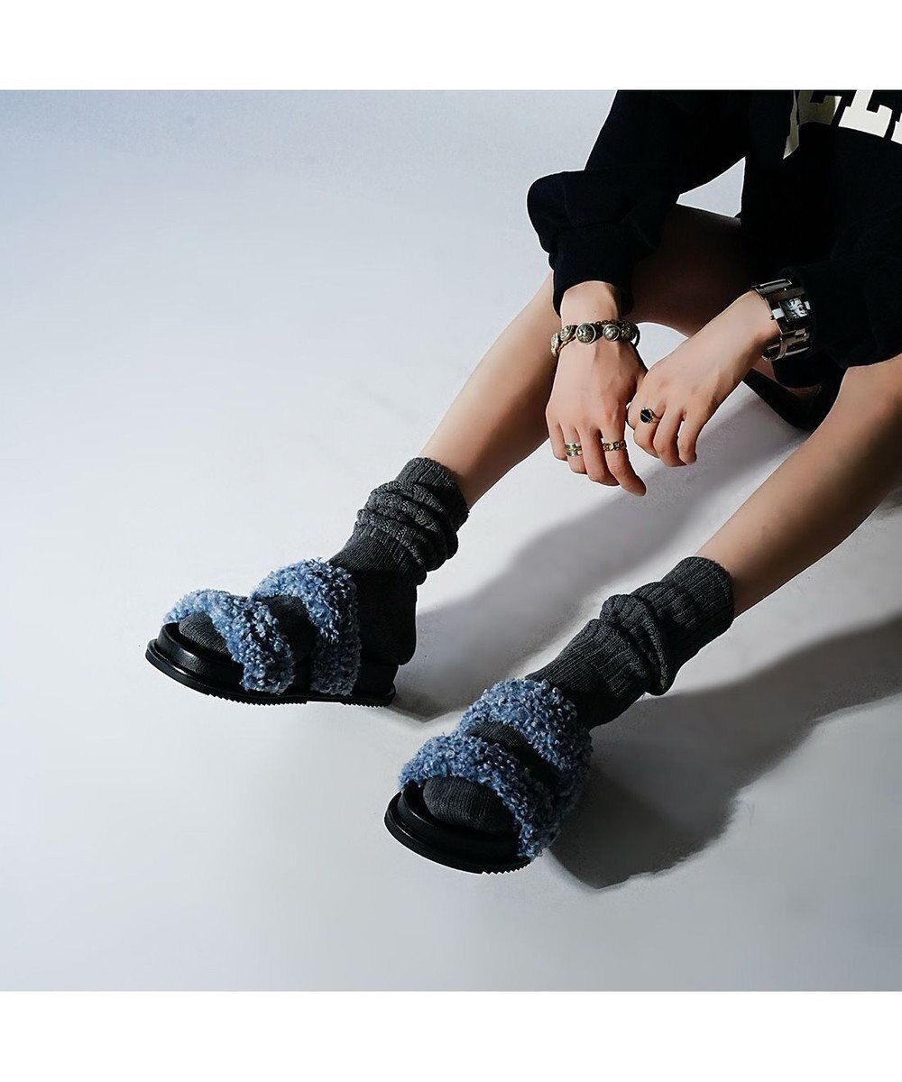 MODE ET JACOMO <carino>エコファーもこもこサンダル 