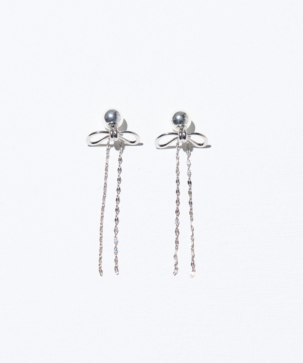 GRACE CONTINENTAL リボンチェーンピアス 