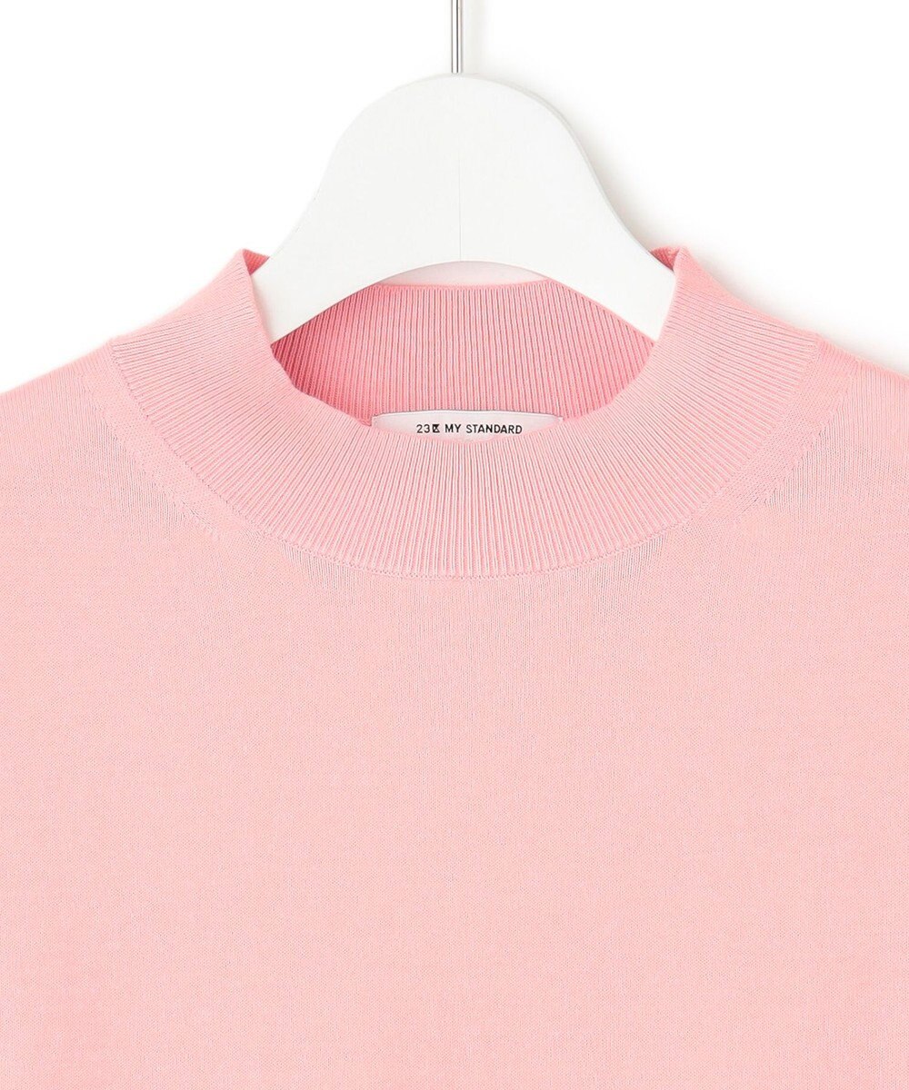 23区 【Oggi4月号掲載/洗える】プレミアムビオコットン 半袖 ニット 