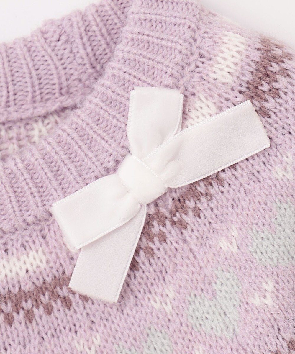 ANY KIDS ノルディック柄 ニット 