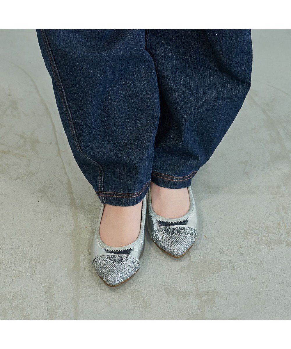 MODE ET JACOMO <carino>ポインテッドトゥウエッジヒールパンプス 