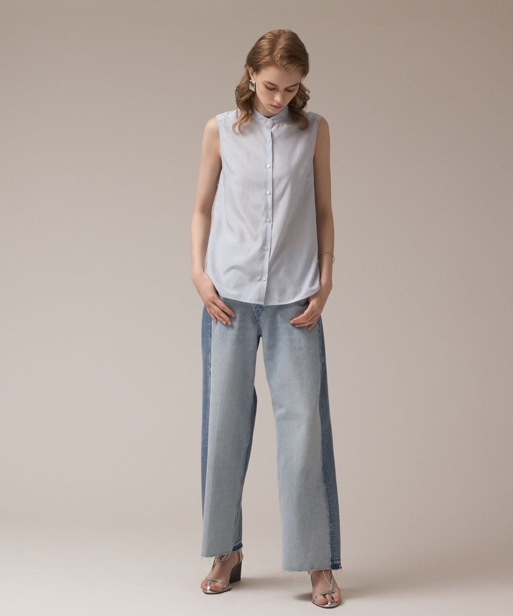 GRACE CONTINENTAL マルチフリルノースリーブブラウス 