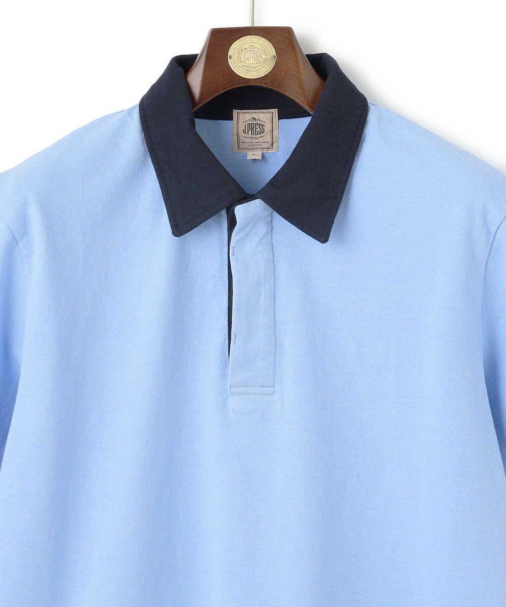 J.PRESS MEN バイカラーラガー ポロシャツ 