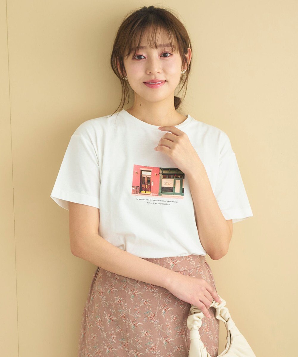 Feroux ヴィンテージフォトプリント Tシャツ 