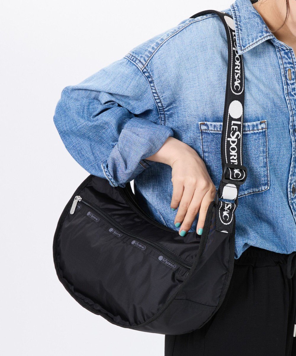 LeSportsac EVERYDAY HOBO/ロゴジャカードブラック 