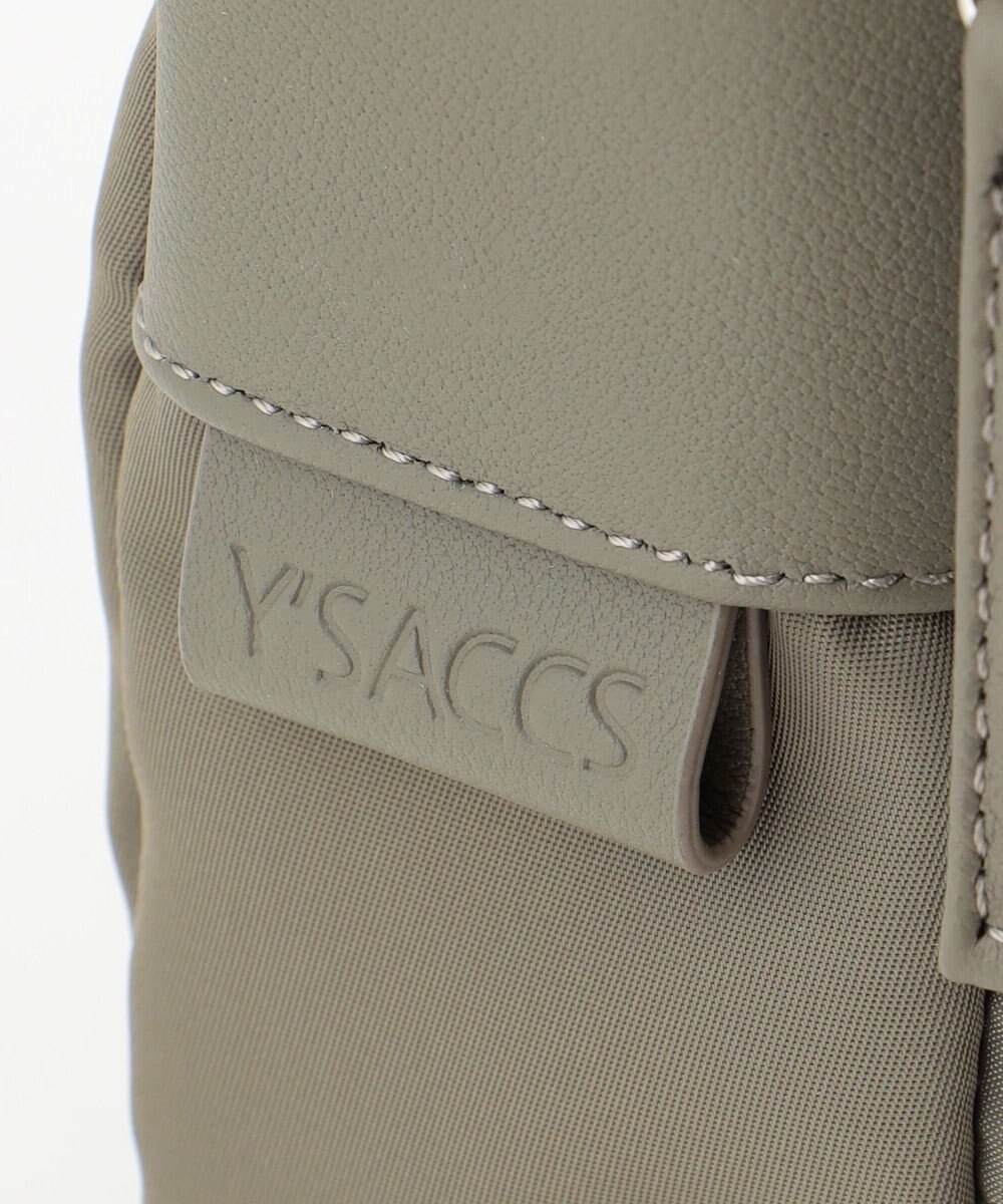 Y'SACCS ナイロン×牛革コンビシリーズ　横型ショルダーバッグ　SSサイズ 