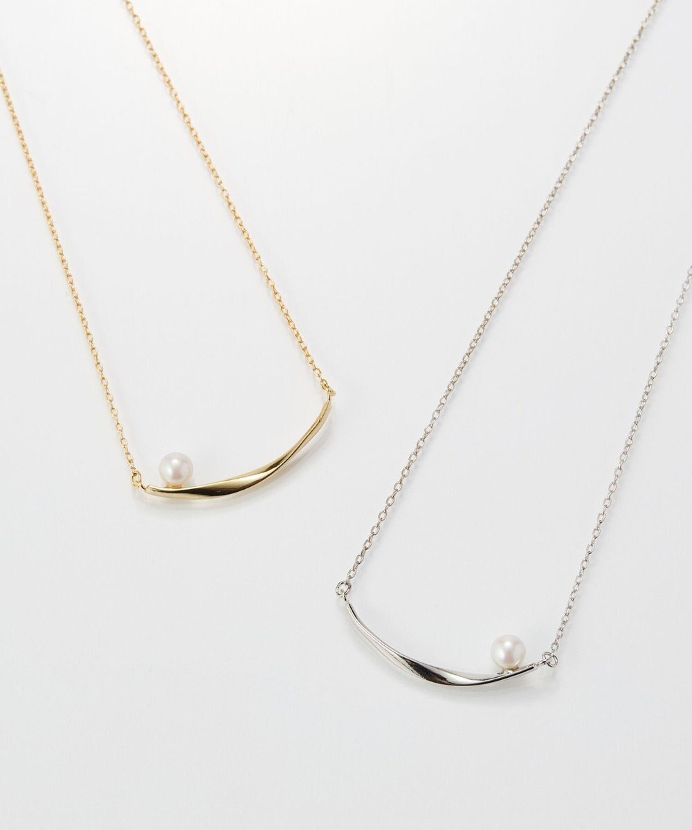 Phoebe 【金属アレルギー対応】スライヴパールネックレス　シルバー/全長:43～46cm/ニッケルフリー 